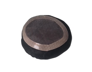 Human Hair Mono Base Toupee Bonnet <b>Wig</b> <b>for</b> <b>Men</b> with Bangladesh Hair Patches and Taz Hair - Product Image 6