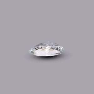 Sky Blue Aquamarine 4.25 Carat Faceted Oval Cabochon Loose Gemstone for Fine Jewelry - Product Image 3