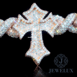 Indian Supplier Hip Hop Iced Out Moissanite Diamond Tennis Bracelet Gold Plated Luxury Bracelet for <b>Men</b> Available at Cheap Price - Product Image 2