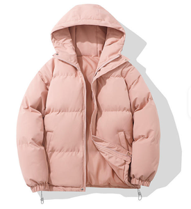 Chaqueta de Invierno para Hombre, Estilo Nuevo, Color Sólido, con Capucha, Relleno de Algodón, Impermeable, con Bloques de Color, Cálida, para Exteriores, Personalizable OEM - Product Image 4