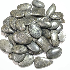 Cabujón de Marcasita Natural Suelto, Certificado IGI, Calidad AAA, Color Plata, para Joyería - Product Image 2