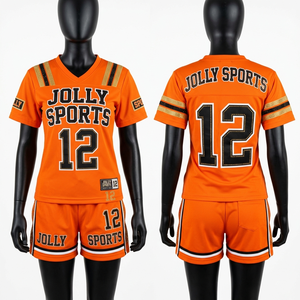 Women Football Jersey Short <b>Set</b> 160 GSM Breathable <b>Mesh</b> Fabric Green Black Gold Panels Custom Logo Women's <b>Sets</b> - Product Image 4