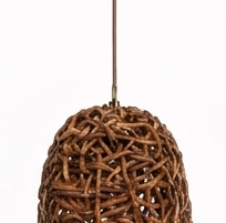 Lámpara Colgante Orgánica de Fibra de Plátano Estilo Boho, Lámpara Colgante de Cesta Tejida Natural, Lámpara de Techo Rústica de Paja para Hotel o Restaurante - Product Image 4