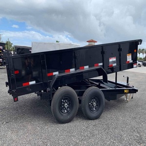 Simi 4-Wheel <b>Aluminum</b> Alloy Hydraulic Dump Trailer Mechanical Air Suspension 2-Wheel Axle 28t Heavy Duty Landing Gear for - Product Image 1