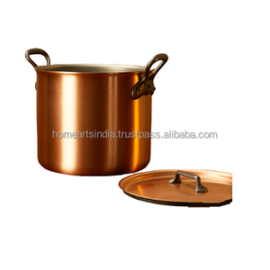 Olla Redonda con Asa de Latón, Utensilios de Cocina de Cobre de Proveedores de la India - Product Image 2
