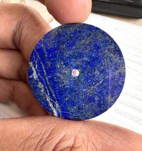 Esfera de Reloj de Lapislázuli Natural de 28.5mm, Esfera de Piedra Azul, Fabricante de Esferas Personalizadas, Hecha a Mano, 1mm de Grosor, 2mm de Orificio Central - Product Image 1