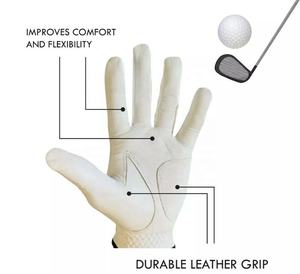 Gants de golf de haute qualité, design personnalisé, avec doigt complet, vente en gros de nouveau cuir véritable à bas prix et logo, meilleures ventes, neufs - Product Image 5