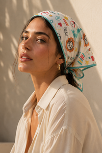 Printed Satin Headscarf Women Bandana Scarf <b>Shawl</b> Hair <b>Wrap</b> Daily Wear - Product Image 3