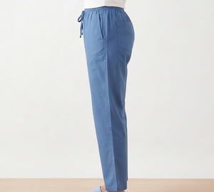 Pantalones de Algodón para Mujer, Corte Recto, Casuales, 100% Poliéster, Ajuste Holgado, Estilo Pijama, Cintura Media con Cordón, Estilo Urbano - Product Image 5