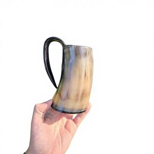 Jarra de Cerveza/Vino de Cuerno de Buey Natural Estilo Americano de Alta Calidad, Ecológica, Apta para Lavavajillas, 550 ml, Mantiene las Bebidas Frías/Calientes, Regalo de Cumpleaños - Product Image 5