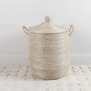 Handmade <b>Woven</b> <b>Basket</b> for Home Storage Natural Organizer for Shelf and Laundry Use Wholesale Supplier - Product Image 1