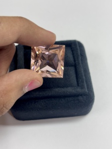 Saphir rose de laboratoire, Morganite, Corindon, pierres précieuses rondes à facettes, synthétiques, créées sur mesure, de couleur rose. - Product Image 6