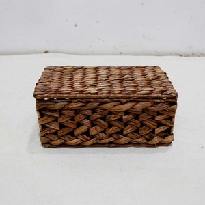 Panier de rangement moderne en osier tressé, étanche et écologique, avec poignée, pour l'organisation de la cuisine et de la salle de bain, lot de 2 pièces - Product Image 4