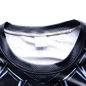 Camiseta de Compresión para Hombre, Personalizable, de Secado Rápido, con Paneles Laterales Estampados por Transferencia de Calor, en Spandex/Poliéster - Product Image 4