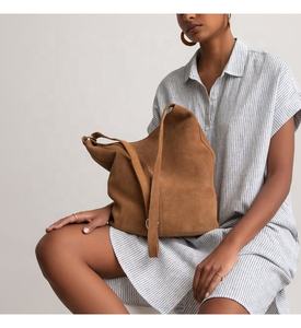 2025 Custom Luxury Suede Leather Hobo <b>Handbag</b> for Women High Quality Bag with Custom Logo Manufactured Lady Hobo Hand Bag - Product Image 5