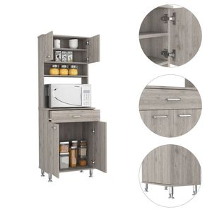 Winnipeg grigio chiaro 2 pezzi Set da cucina funzionale tavolo da pranzo e dispensa per la sala da pranzo della vostra casa - Product Image 4