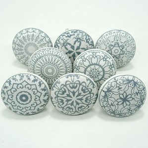 Modern Handcrafted Ceramic Round Cabinet and Drawer <b>Knobs</b> for Kitchen <b>Doors</b>-Luxury Design Multi-piece Package - Product Image 2