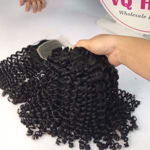 Top Quality Wholesale <b>Curly</b> <b>Bundles</b> 100% Human Brazilian Hair Cuticle Aligned Hair Extensions Weft - Product Image 4