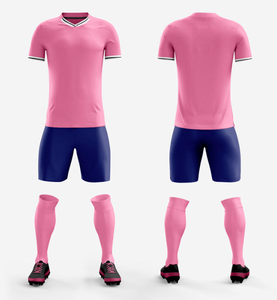 Tenues de football personnalisées de haute qualité avec impressions par transfert thermique, uniformes à manches courtes durables et à séchage rapide - Product Image 3