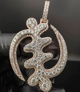 Rose Gold Plated Cartoon Turtle Pendant Themed <b>Charm</b> Cute Style Everyday Wear Pendant Hip Hop Iced Out Two Tone Pendant For Men - Product Image 1