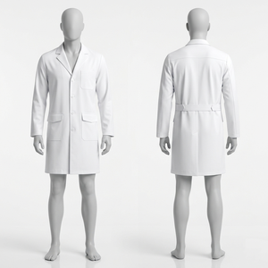 Blouse de laboratoire blanche en polycoton 200 GSM de qualité supérieure, uniforme médical, broderie personnalisée, logo imprimé, vêtements unisexes, uniforme médical - Product Image 4
