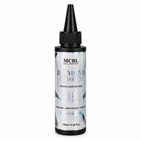 Vernis à ongles transparent haute brillance sans résidu 100 ml, marque privée, vente en gros, fabricant OEM