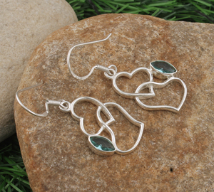 Pendientes de Lujo con Topacio Azul Natural, Plata de Ley 925, Gema Azul Cielo, Forma de Gota de Agua, Venta al por Mayor para Mujer - Product Image 5