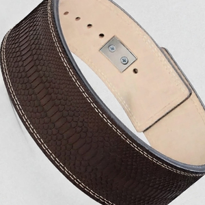 Ceinture à levier réglable en cuir de vachette pour la musculation et l'entraînement en salle de sport – Approvisionnement direct usine - Product Image 4