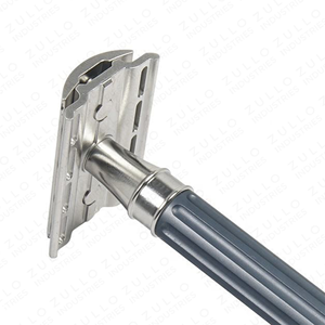 Rasoir de sécurité manuel en acier inoxydable de qualité supérieure, rasoir à double tranchant pour la barbe et le visage des hommes - Product Image 6