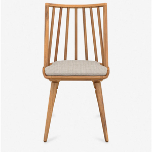 Modern Style Dining Chair Curved <b>Backrest</b> Wooden with Teak Wooden Frame Material for Home and Garden Furniture - Product Image 3