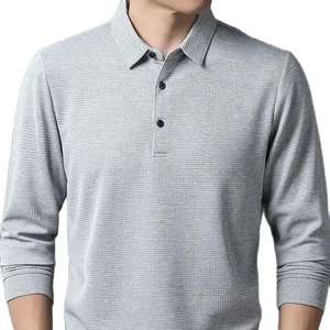 Nouveau style T-shirt polo pour homme, été, manches courtes, coton/polyester, léger, toutes couleurs, respirant. - Product Image 3