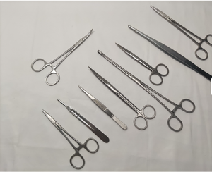 Veterinary Instruments <b>Set</b> Stainless Steel CE Certified Dog Cat <b>Farm</b> Animal Surgery Manual Power Source Medic Instrument - Product Image 1