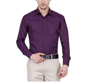 Camisa de manga larga para hombre, camisa Formal de oficina, Color liso, precio barato, 100% algodón, venta al por mayor, logotipo personalizado de calidad orientada a la exportación, OEM - Product Image 6