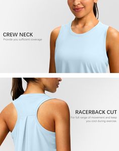 Camiseta sin mangas de algodón personalizada para mujer, estilo básico acanalado, ajuste ceñido, elástica, informal, de verano, a la moda, tipo camisola, espalda cruzada, para gimnasio, yoga y fitness. - Product Image 5