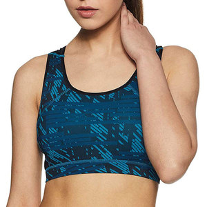 Sujetador deportivo para mujer de secado rápido con tela que absorbe la humedad para entrenamiento de alta intensidad y rendimiento activo. - Product Image 1