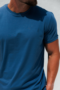 T-shirt pour homme 100% coton, design de logo personnalisé, qualité de luxe, col rond, coupe oversize, épaules tombantes, streetwear, t-shirt uni pour homme - Product Image 4