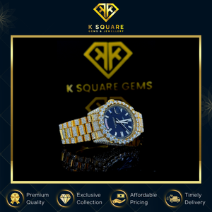 Reloj de Lujo de Acero Inoxidable con Diamantes Moissanite, Cuarzo Automático Analógico, Resistente al Agua, de Alta Calidad, con Correa de Silicona - Product Image 6