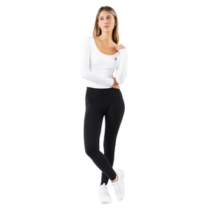 Top Corto Deportivo Sin Costuras para Mujer, Manga Larga, Aquari SE, Ajuste Elástico, Tela Suave, Estilo Deportivo - Product Image 3