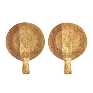 Elegante Tabla de Cortar Queso de Madera Natural para Aperitivos, Frutas, Entradas y Preparación de Alimentos Caseros - Product Image 1