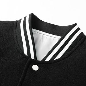 Custom chenille patches <b>jacket</b> Streetwear <b>baseball</b> <b>jacket</b> <b>men</b> Internal zipper varsity <b>jacket</b> - Product Image 4