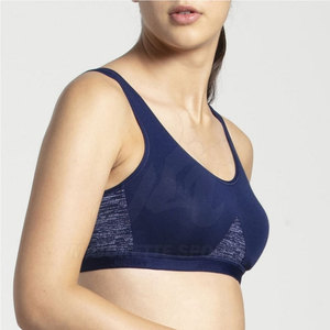 Soutien-gorge de sport sans couture pour femmes, soutien-gorge de sport à fort impact, soutien-gorge de fitness respirant en nylon avec logo personnalisé - Product Image 2