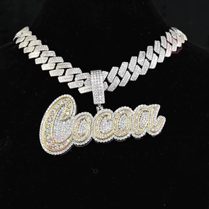 Colgante de Joyería Fina Personalizado con Foto, Estilo Hip Hop, con Incrustaciones de Cacao, para Guardar Recuerdos - Product Image 3