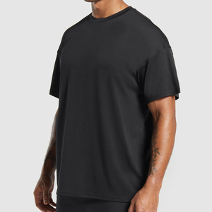 T-shirt blanc à manches courtes et col rond pour homme, coupe classique, décontracté, couleur unie, en jersey de coton, style oversize et ample - Product Image 1