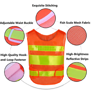 Chaleco de Seguridad Reflectante de Alta Visibilidad con Logotipo Personalizado al Mejor Precio, Impermeable, con Luz LED Intermitente, Clase 2, de Poliéster, Hecho en China - Product Image 4