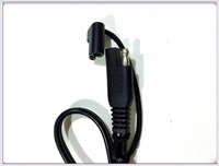 SPT-2 18AWG 300V Kabel Konduktor Tembaga Hitam Rakitan Kabel Trail Panjang 1830mm 2-inti 2P SAE Plug Penutup Debu Peralatan Rumah Tangga