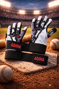 Guantes de Bateo de Béisbol de Cuero Adiha Impex con Cierre de Gancho y Bucle, Unisex, para Adultos, Profesionales, Duraderos, Ligeros, para Entrenamiento - Product Image 2
