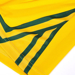 Shorts de sport jaunes unis à taille élastique, tenue d'entraînement, ensemble uniforme de basketball, grossiste, fabricant, fournisseur - Product Image 6