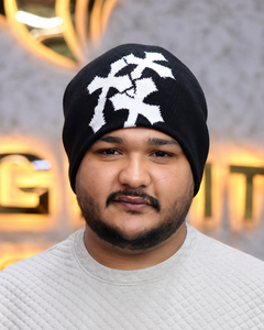 Pink Character Print Beanie Hat 56-58CM Acrylic <b>Winter</b> <b>Cap</b> Street Style Men's Casual Wear - Product Image 3
