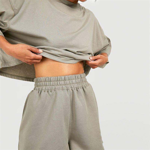 Conjunto de Shorts de Verano para Mujer, 100% Algodón, Talla Grande, Personalizable, en Oferta - Product Image 1