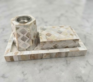 Juego de Quemadores de Incienso de Nácar, Soporte para Bakhoor, Bandeja Mubkhar, Caja, Difusor de Aromaterapia Hecho a Mano para Decoración del Hogar - Product Image 1